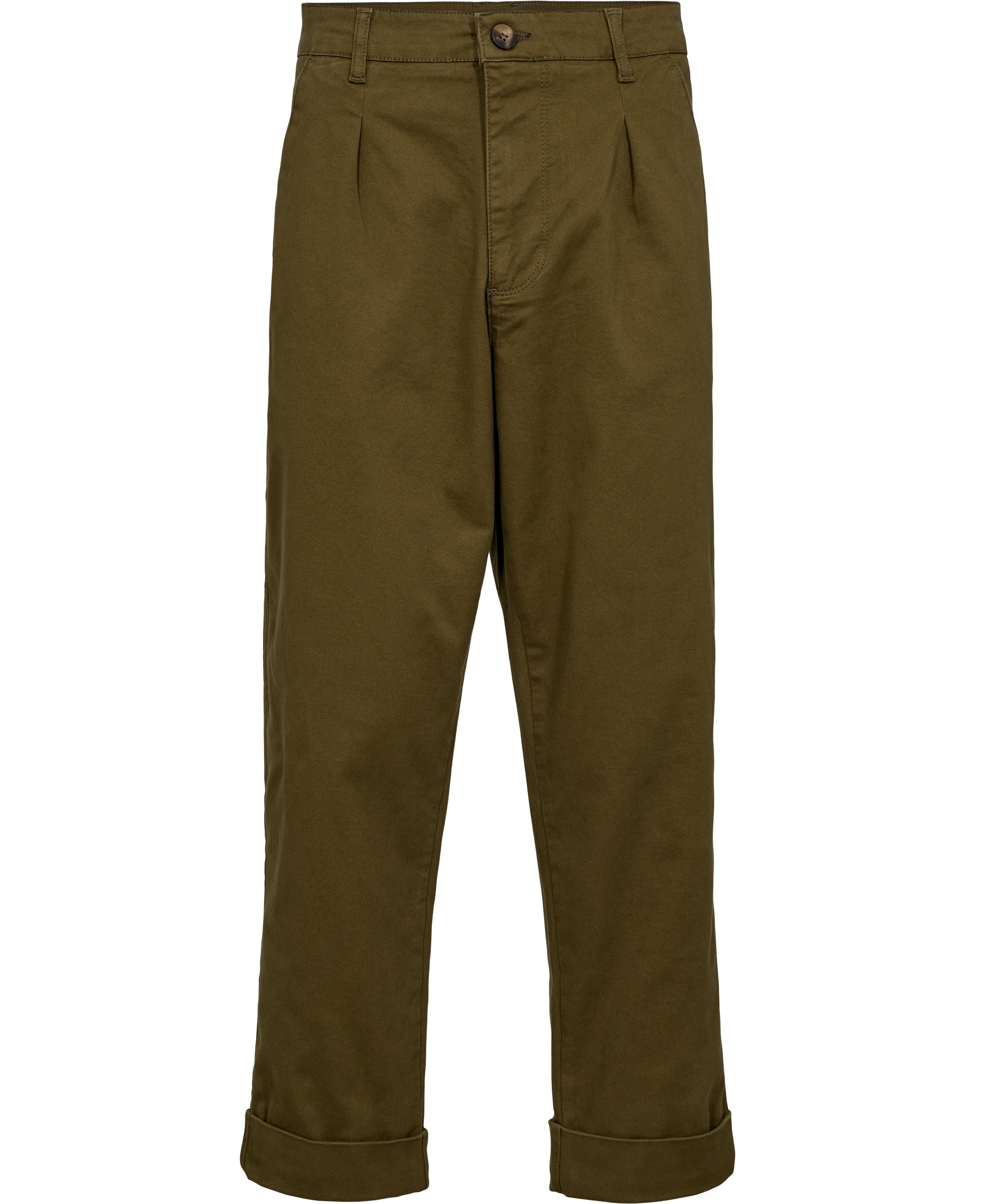 Taxi driver trousers cropped- army
