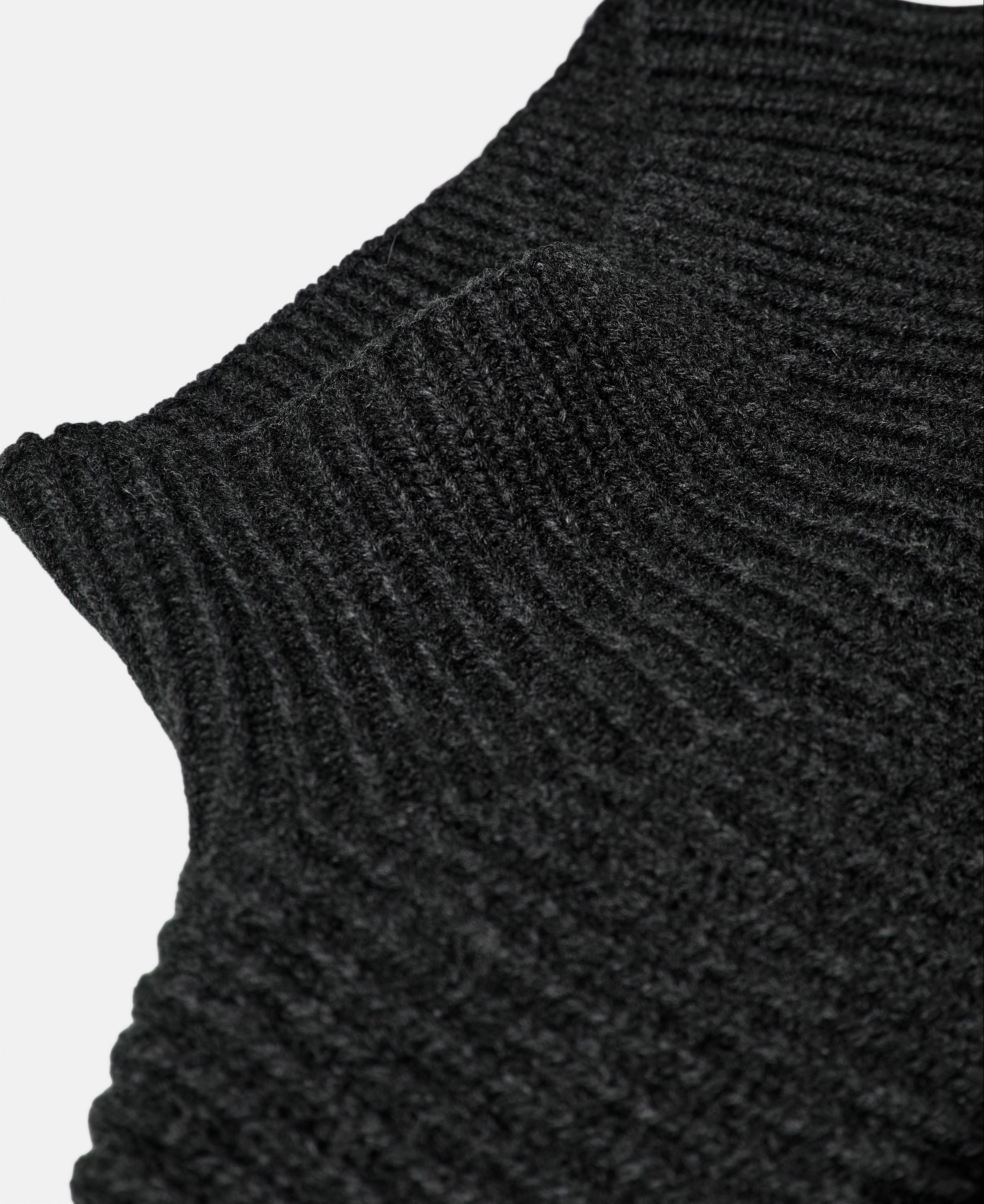 Mik sailor turtleneck knit - charcoal