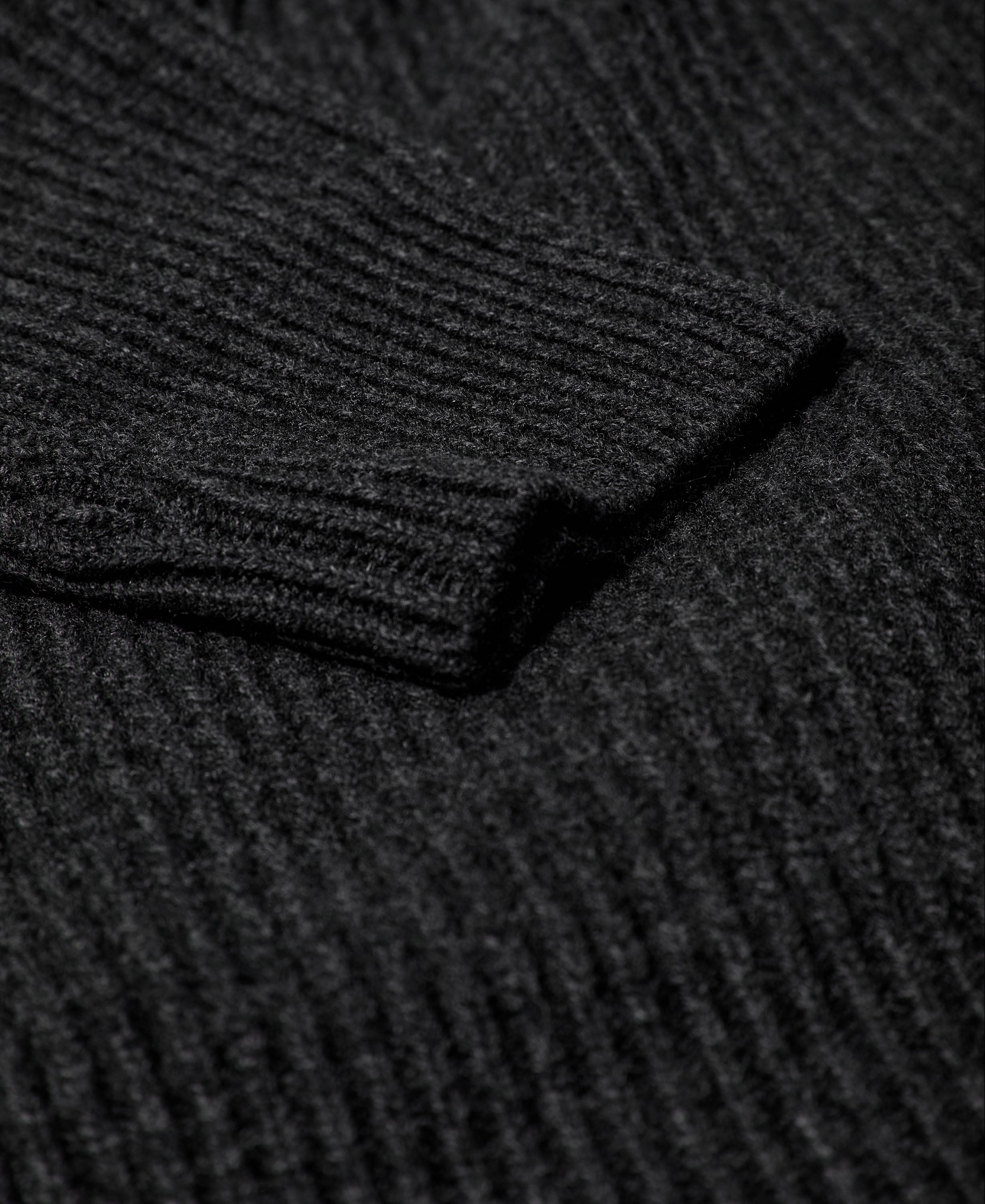 Mik sailor turtleneck knit - charcoal