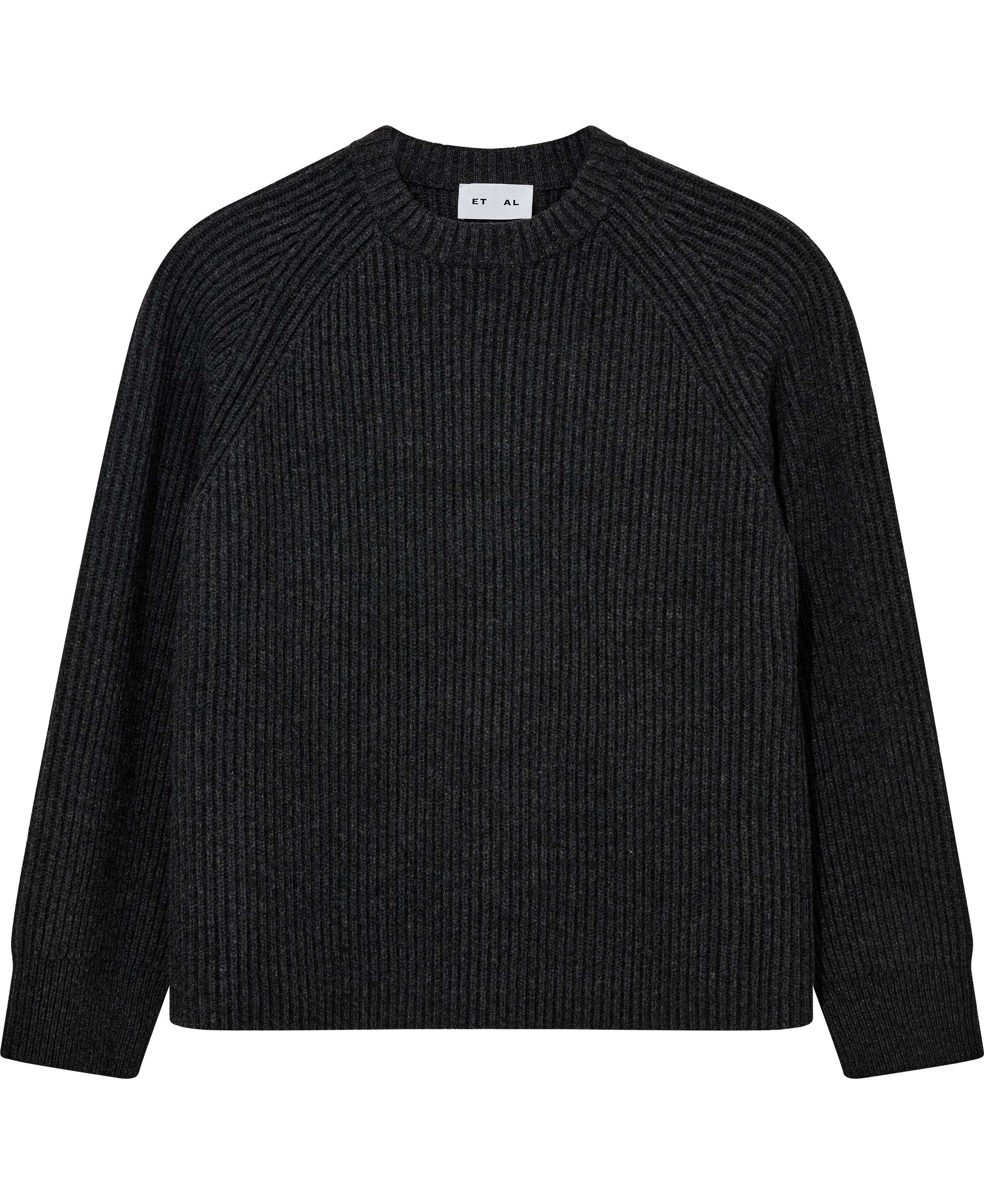 Marco sailor crew neck knit - charcoal