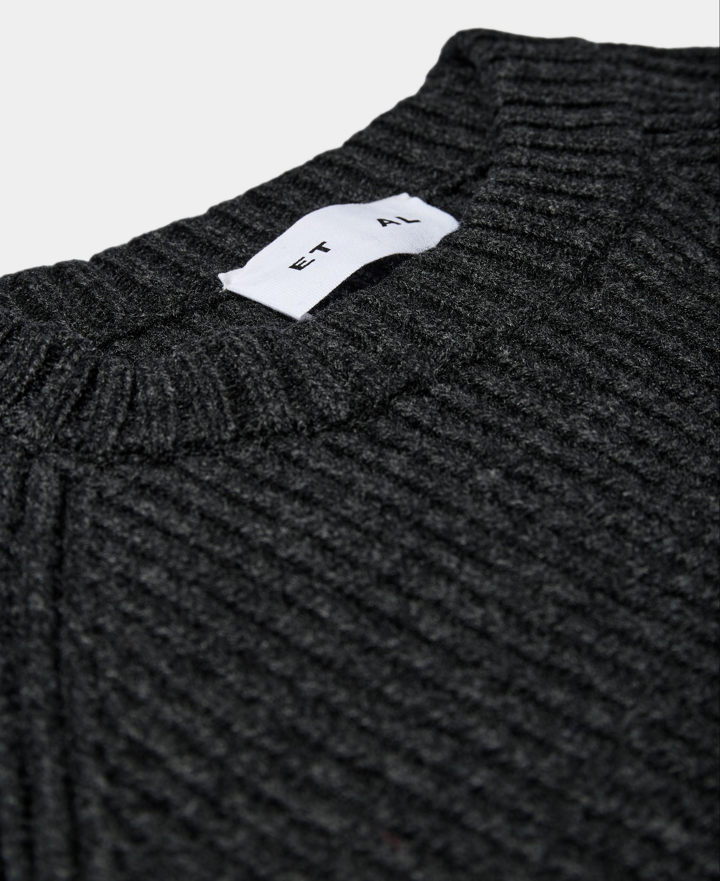 Marco sailor crew neck knit - charcoal