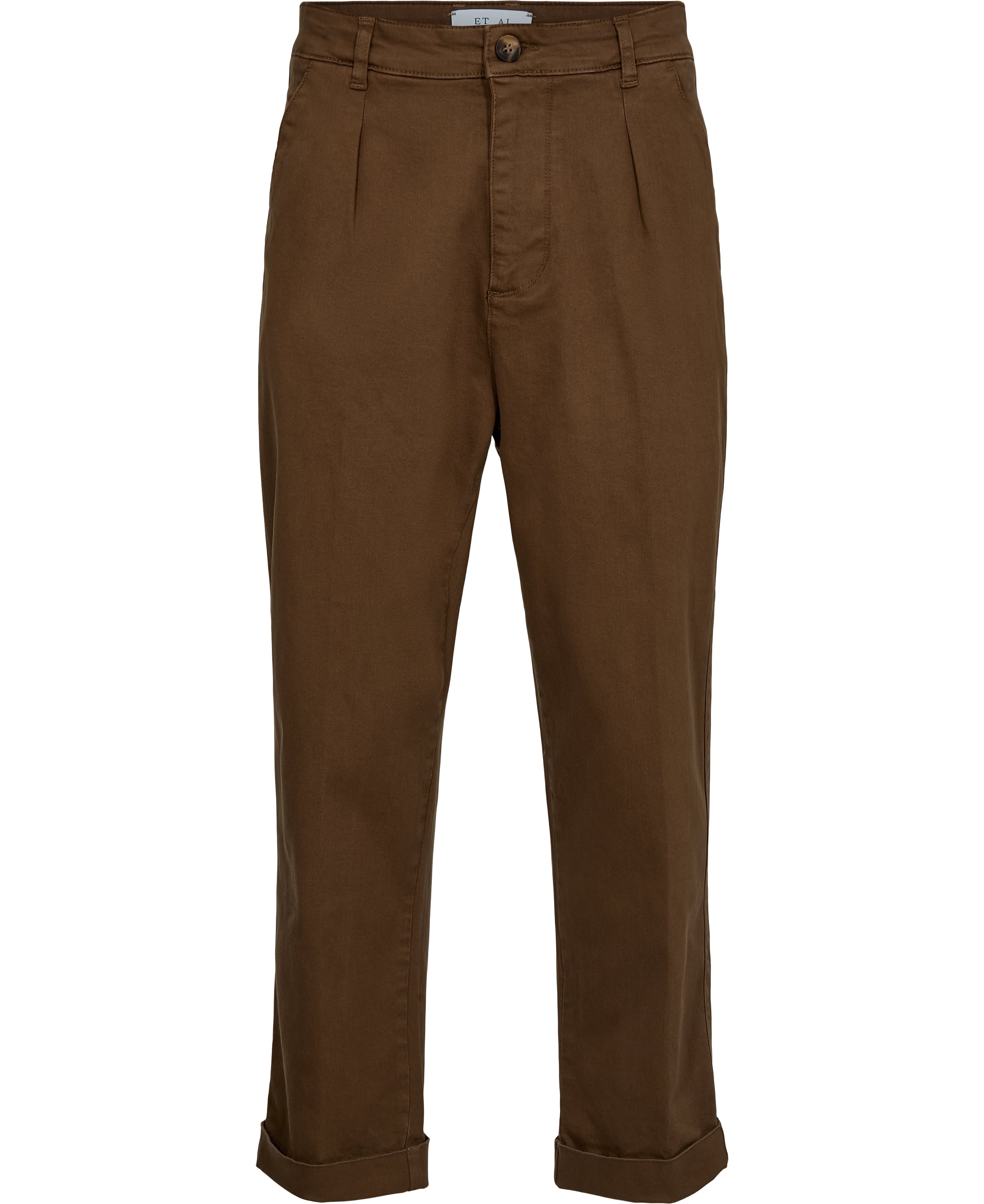 Taxi driver trousers cropped - wood