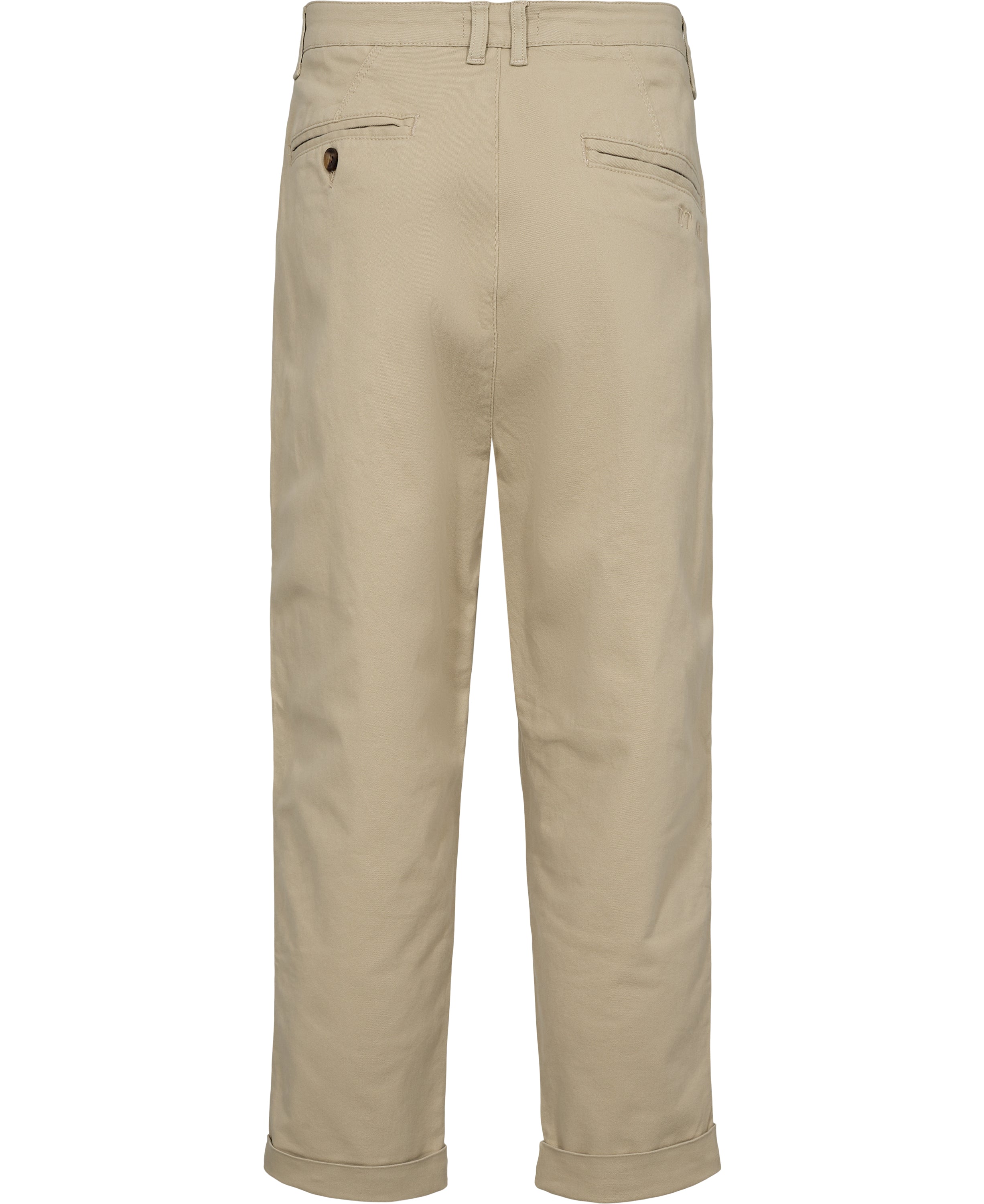Taxi driver trousers cropped- sand