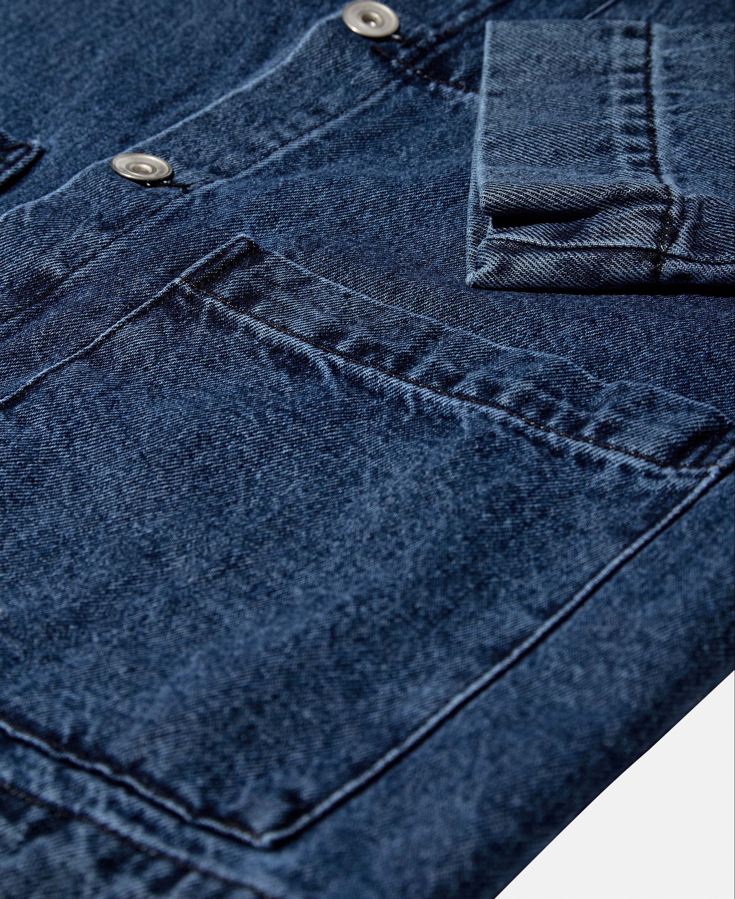 Omer chore jacket - blue stone