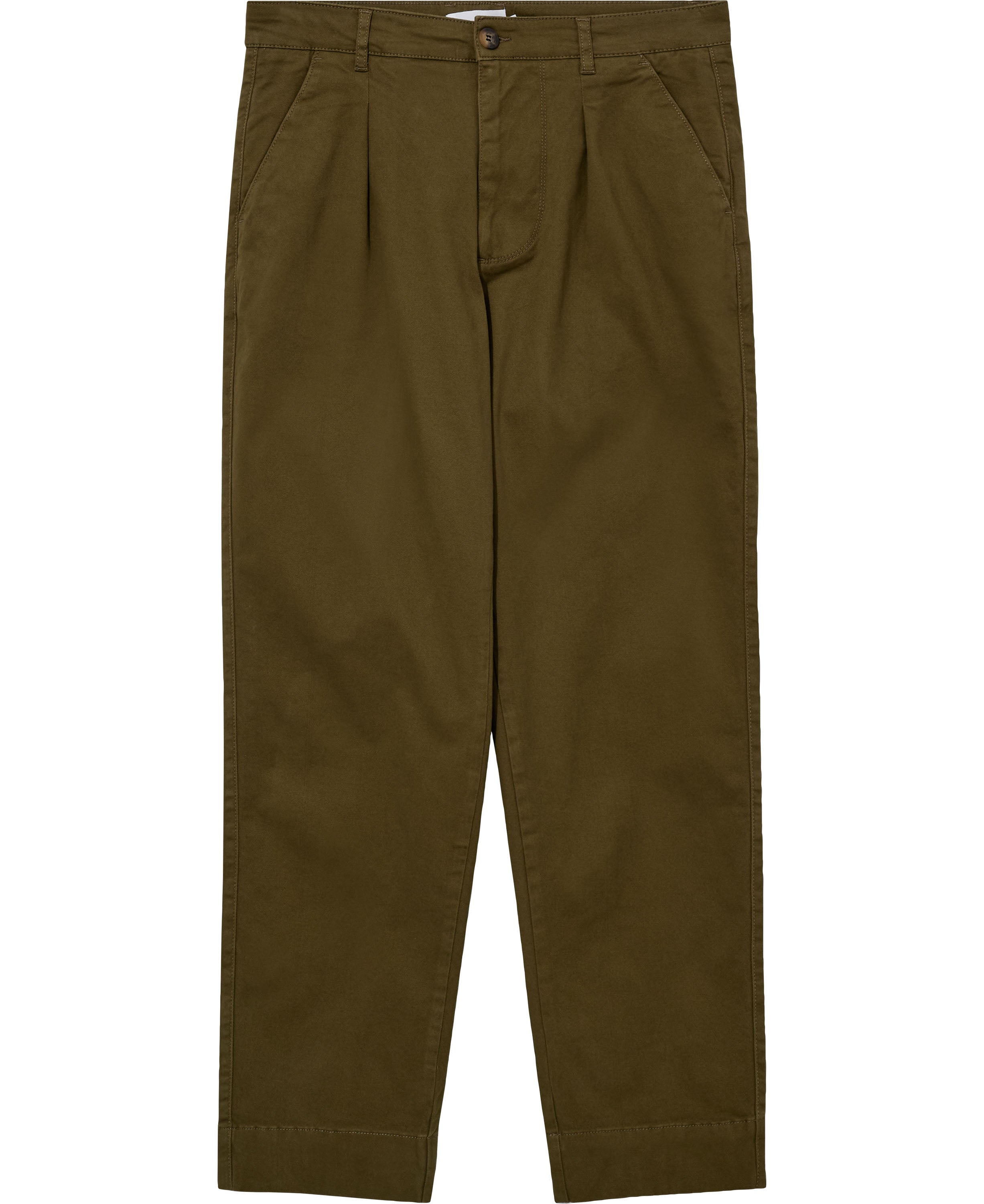 Taxi driver pleated trousers full length - army
