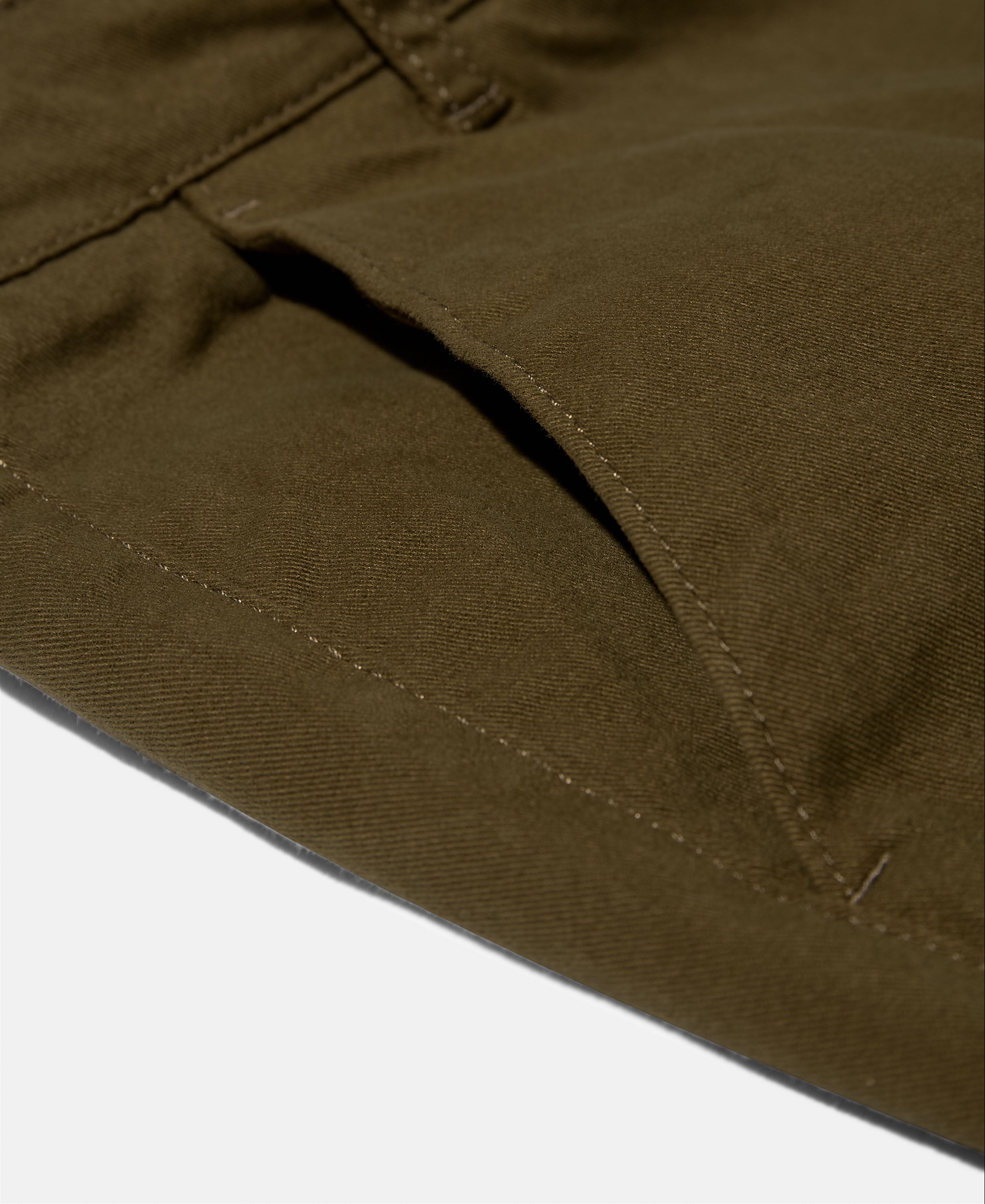 Taxi driver pleated trousers full length - army
