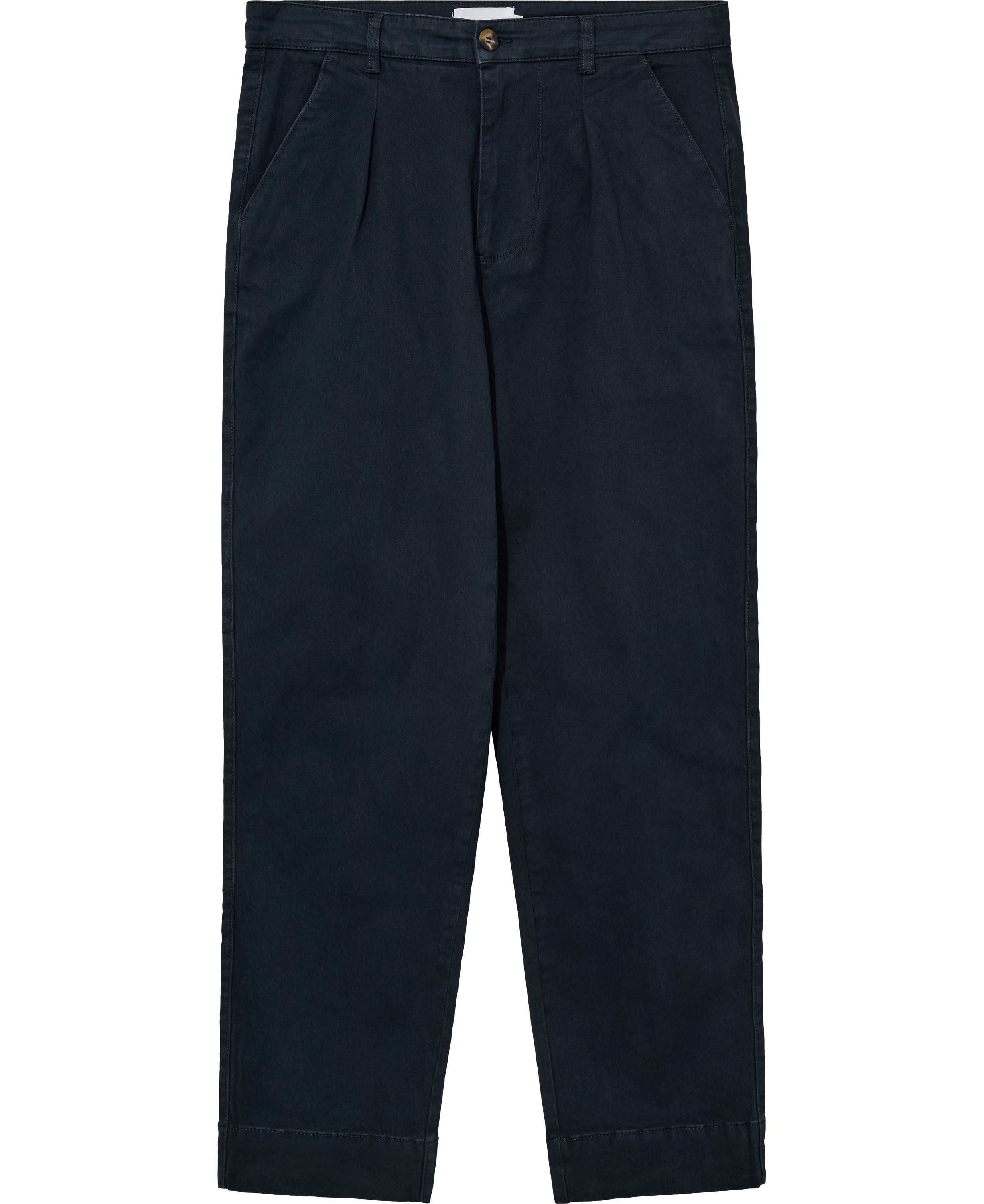 Taxi driver pleated trousers full length - navy