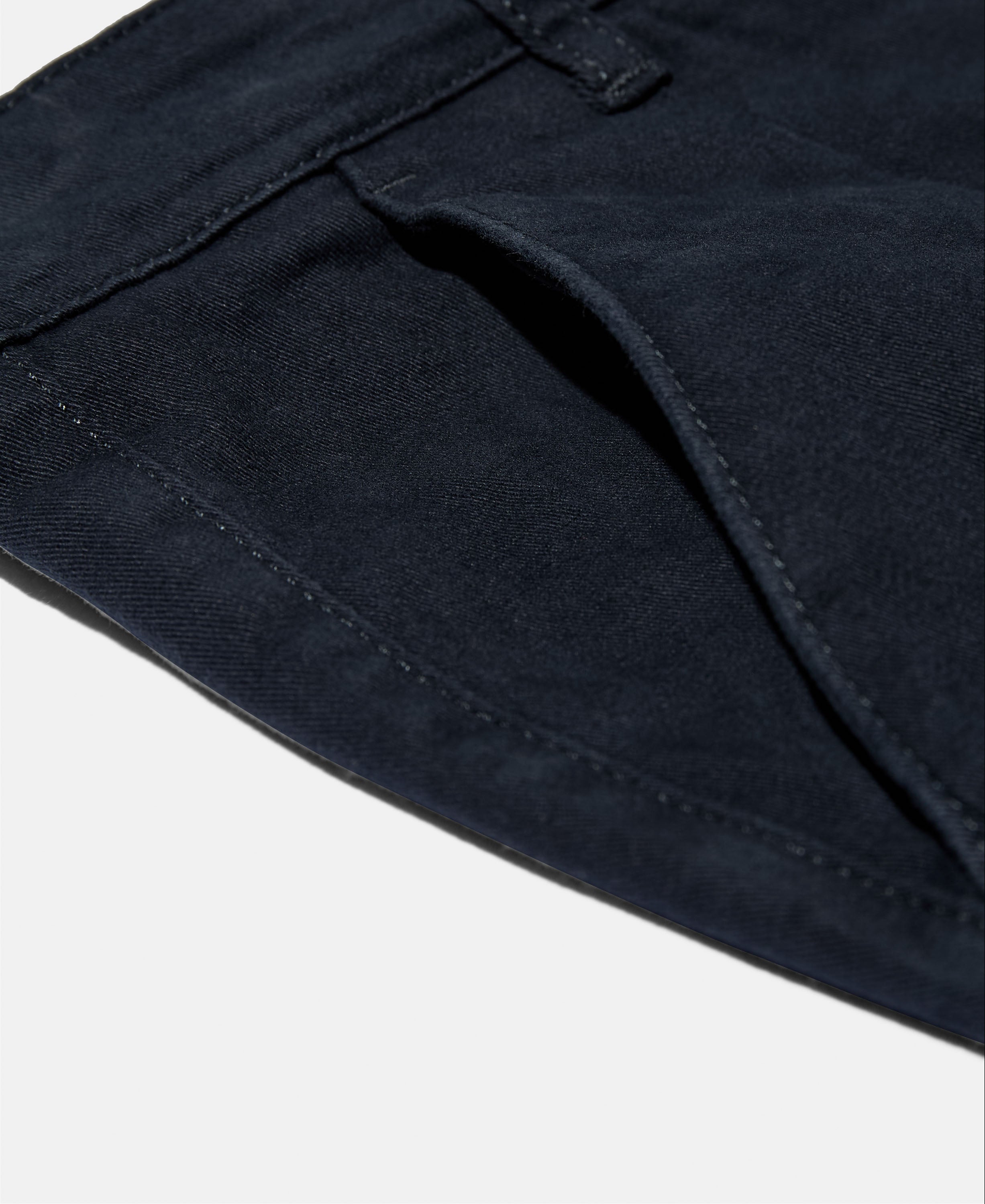 Taxi driver pleated trousers full length - navy