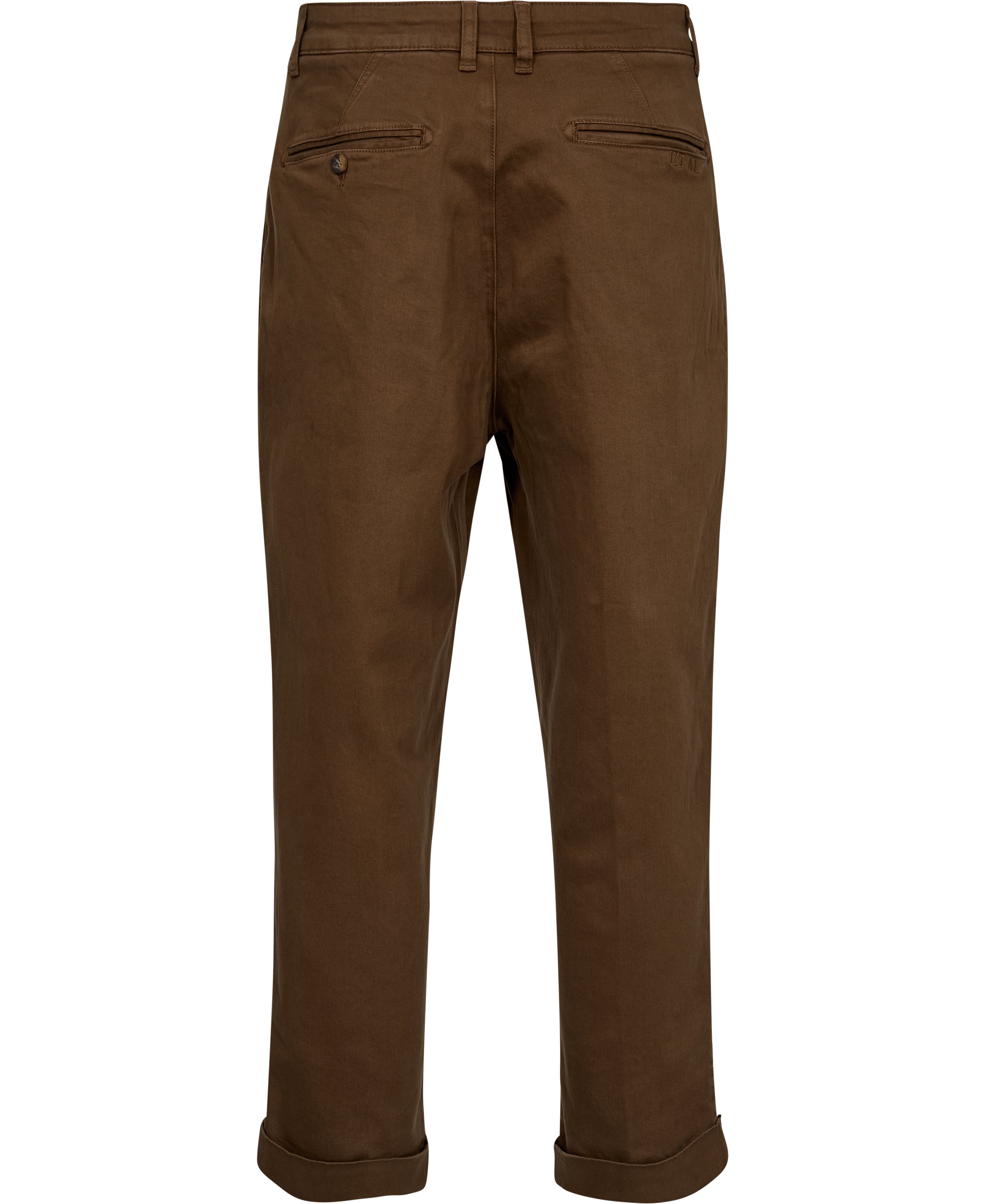 Taxi driver trousers cropped - wood