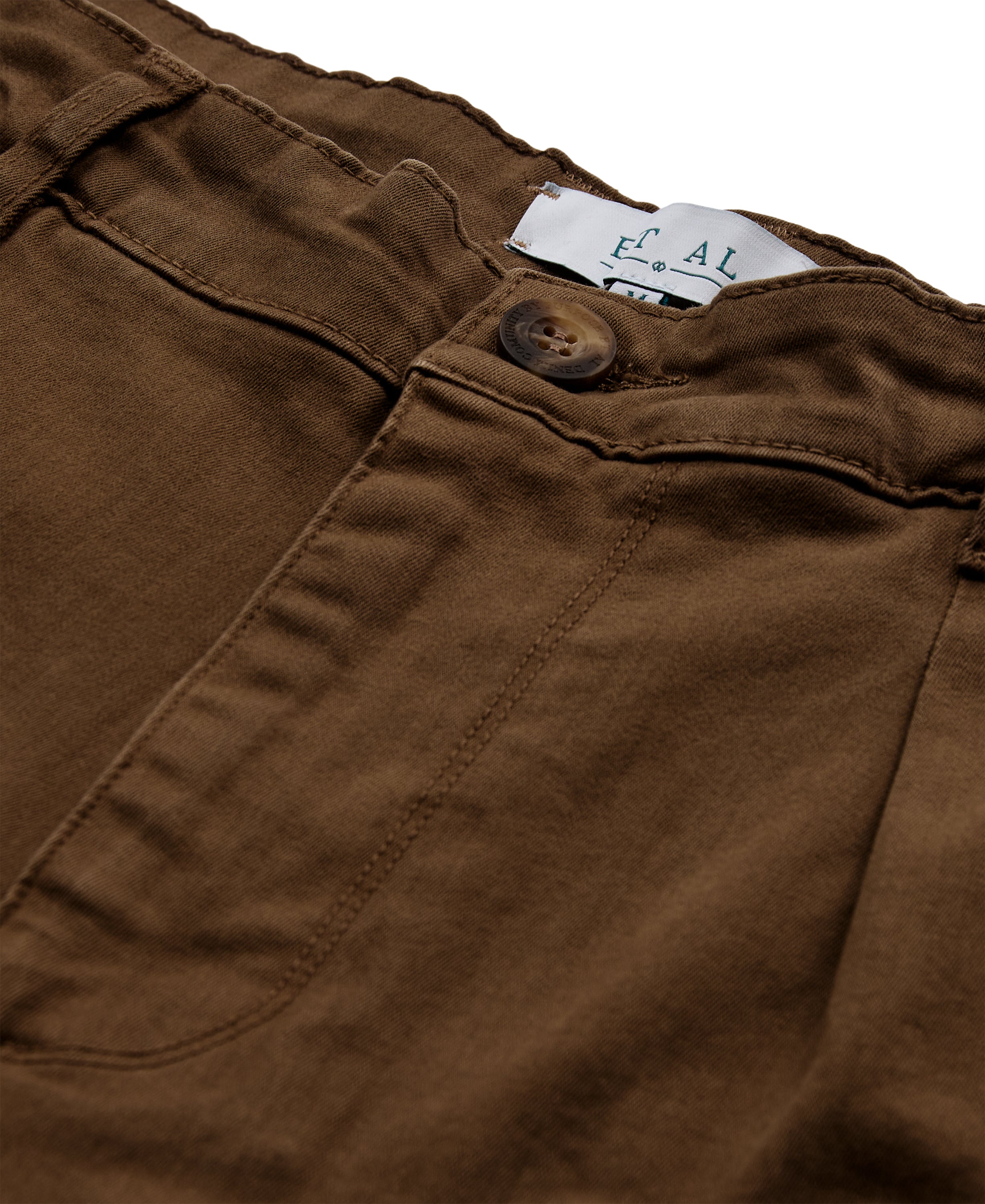 Taxi driver trousers cropped - wood