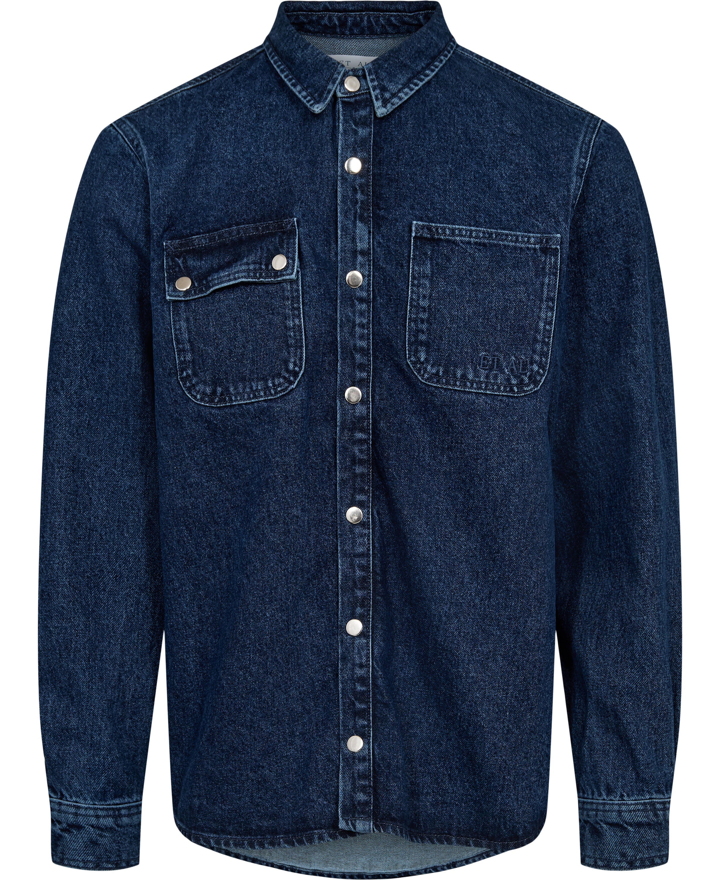 Worker shirt - stone blue denim