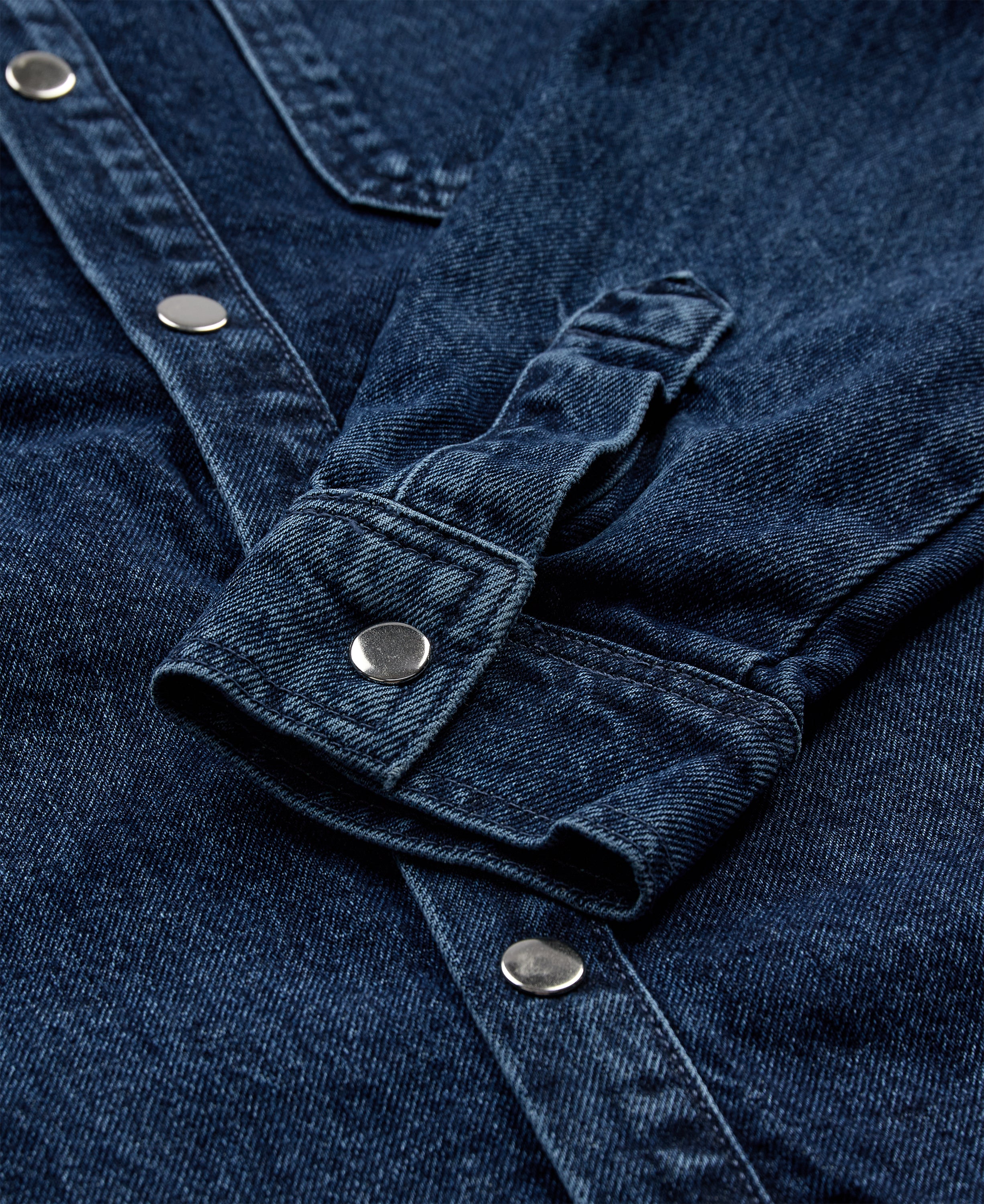 Worker shirt - stone blue denim